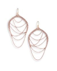 Alexis Bittar | Pink Miss Havisham Jagged Crystal Draped Chain Drop Earrings | Lyst