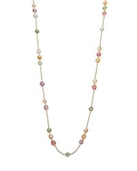 Marco Bicego | Metallic Jaipur Semi-precious Multi-stone & 18k Yellow Gold Long Station Necklace | Lyst