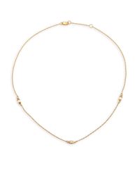 Jennifer Zeuner | Metallic Willow White Sapphire Bar Necklace | Lyst