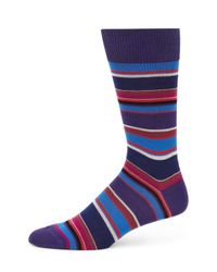 Paul Smith | Blue Albermarle Multi-striped Socks for Men | Lyst