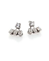 DANNIJO | Metallic Donna Crystal Ear Jacket & Stud Earrings Set | Lyst