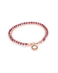 Astley Clarke | Pink Biography Garnet & Red Spinel Cosmos Beaded Friendship Bracelet | Lyst