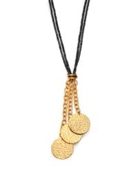 Stephanie Kantis | Black Hematite Long Beaded Tassel Necklace | Lyst