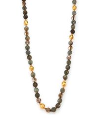 Chan Luu | Multicolor Labradorite & Crystal Long Beaded Necklace | Lyst