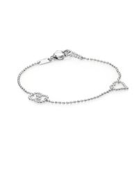 Gucci | Metallic Boule Heart & Interlocking G Sterling Silver Bracelet | Lyst