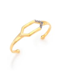 Shana Gulati | Metallic Charushila Elmas Black Diamond Cuff Bracelet | Lyst