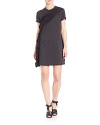 3.1 Phillip Lim | Black Ruffle Shift Dress | Lyst