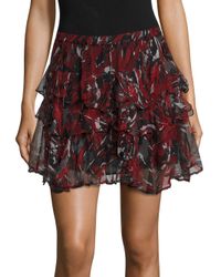 IRO | Black Dicie Tiered Ruffle Skirt | Lyst
