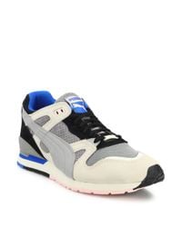 PUMA | Blue Leather & Suede Shoes for Men | Lyst