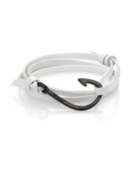 Miansai | Metallic Coated Brass Hook Leather Bracelet | Lyst