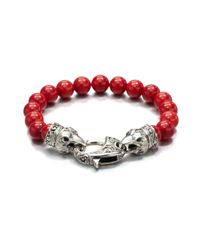 Stephen Webster | Red Coral Beaded Bracelet for Men | Lyst