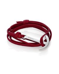 Miansai | Purple Modern Anchor Leather Wrap Bracelet | Lyst