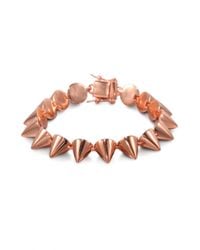 Eddie Borgo | Metallic Small Cone Bracelet/rose Goldtone | Lyst