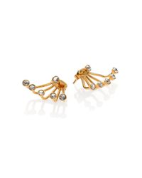 Ca&Lou | Metallic Pixie Crystal Ear Jacket & Stud Earrings Set/goldtone | Lyst