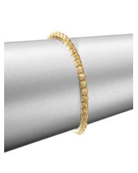 Eddie Borgo | Metallic Pave Crystal Pyramid Tennis Bracelet/goldtone | Lyst
