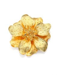 Kenneth Jay Lane | Metallic Anemone Flower Pin | Lyst