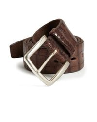 Orciani | Brown Embossed Leather Belt | Lyst