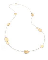 Marco Bicego | Metallic Lunaria 18k Yellow Gold Station Necklace | Lyst