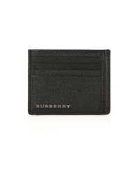 Burberry | Black Bernie Leather Card Case for Men | Lyst