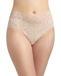 Hanky Panky | Natural Plus Size Retro Lace V-kini Thong | Lyst
