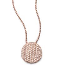 Phillips House | Metallic 14k Rose Gold & Diamond Infinity Pendant Necklace | Lyst
