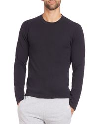 Michael Kors | Black Compact Cotton Long-sleeve Tee for Men | Lyst
