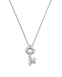 Roberto Coin | Tiny Treasures Diamond & 18k White Gold Key Pendant Necklace | Lyst