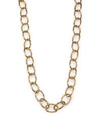 Roberto Coin | Metallic Martellato 18k Yellow Gold Chain Necklace | Lyst