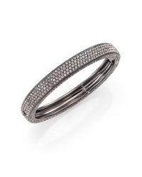 Adriana Orsini | Metallic Pave Crystal Four-row Bangle Bracelet | Lyst