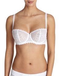 Chantelle | White Merci Lace Demi Underwire Bra | Lyst