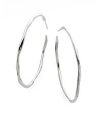 Ippolita | Metallic Glamazon Scultura Sterling Silver Squiggle #4 Hoop Earrings/2 for Men | Lyst