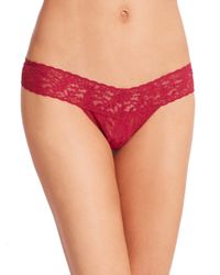 Hanky Panky | Red Lace Hipster Thong | Lyst