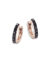 rose gold astley clarke earrings hoop halo 14k diamond mini