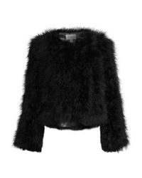 milly faux fur jacket