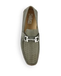 ferragamo python loafers