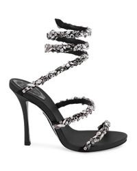 rene caovilla cleo black