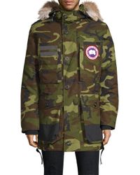 Canada Goose Synthetic Men's Macculloch Classic Fur-trimmed Parka - Classic  Camo in Green for Men - Lyst