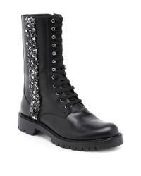 Sequin biker boots Clearance