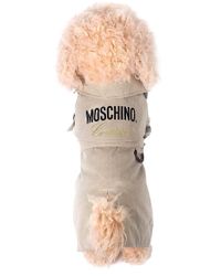 Moschino Natural Logo Dog Trench Coat
