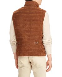 polo suede vest
