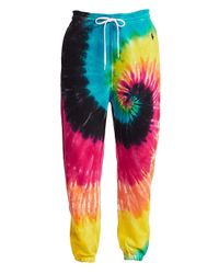 tie dye polo sweatpants
