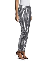 Michael Kors Synthetic Sequined Track Pants - Lyst