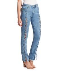 jonathan simkhai lace up jeans