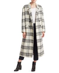 wool blend boxy coat