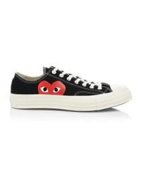 cdg black low top
