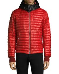 burberry red puffer jacket