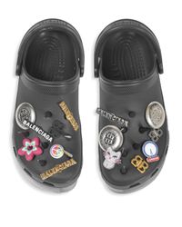 black spiked crocs