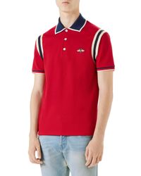 gucci red polo
