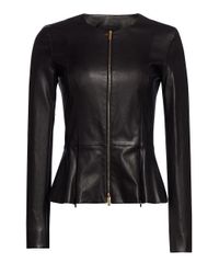 the row leather coat