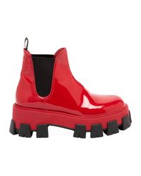 red lug boots